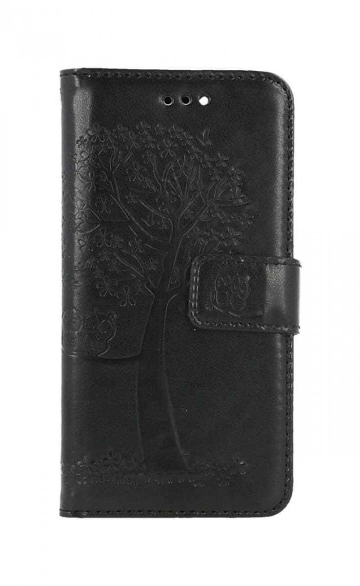 Pouzdro TopQ iPhone SE 2022 knížkové Černý strom sovičky 75001 - náhled 1