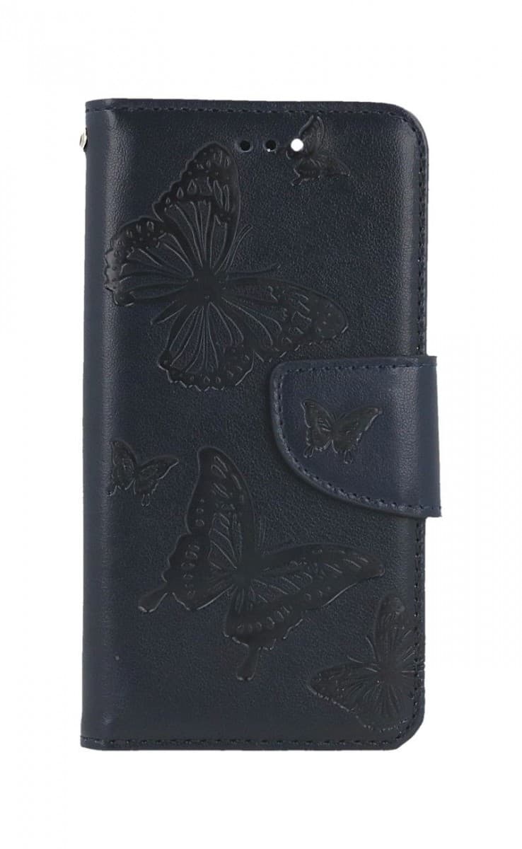 Pouzdro TopQ iPhone SE 2022 knížkové Butterfly modré tmavé 75015 - náhled 1