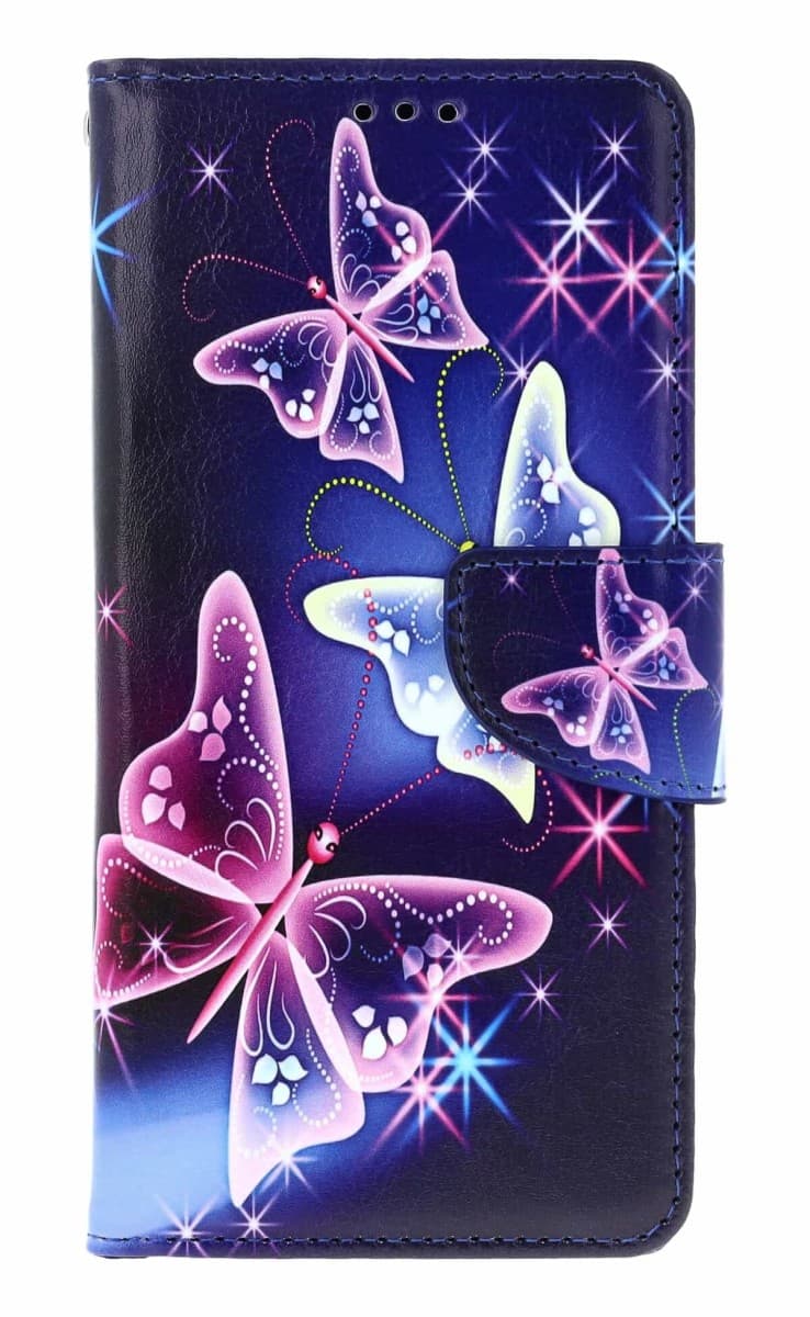 Pouzdro TopQ Samsung A37 5G Modré s motýlky 175039 - náhled 1
