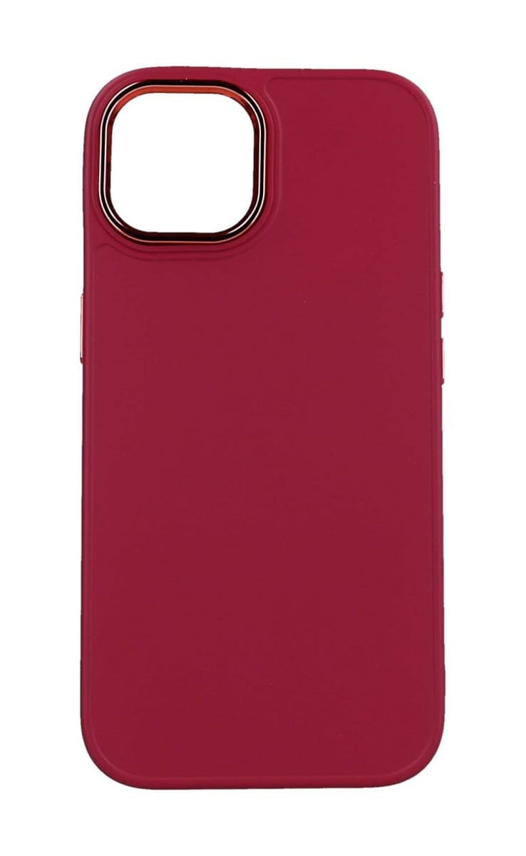 Kryt TopQ Frame iPhone 15 malinový 105053