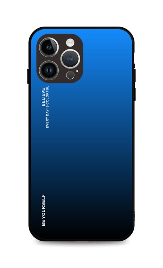 Kryt TopQ LUXURY iPhone 15 Pro pevný duhový modrý 105121