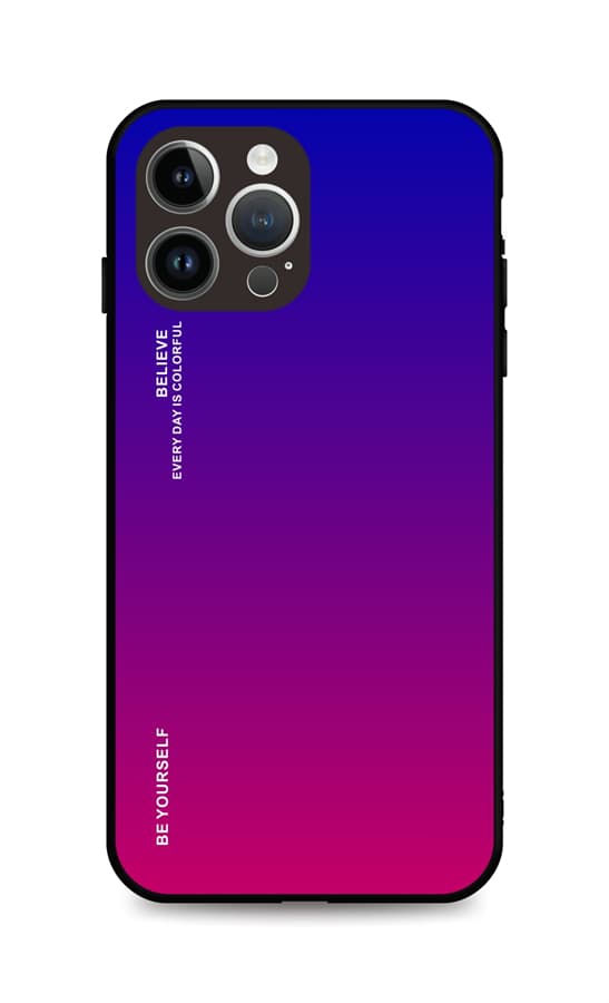 Kryt TopQ LUXURY iPhone 15 Pro pevný duhový fialový 105125