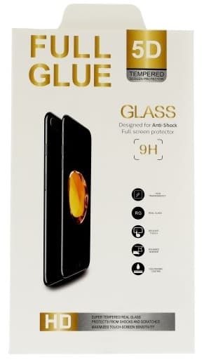 Tvrzené sklo FullGlue iPhone 14 5D černé 85151