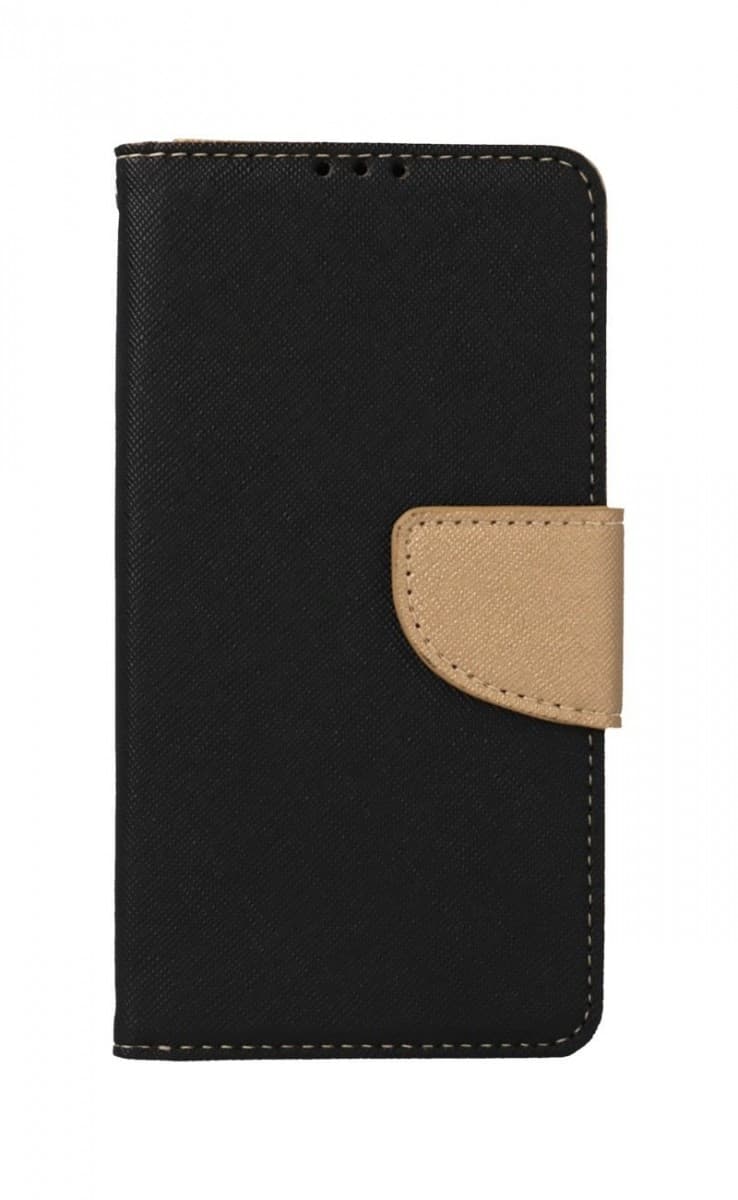 Pouzdro TopQ iPhone 15 knížkové černo-zlaté 105190 - náhled 1