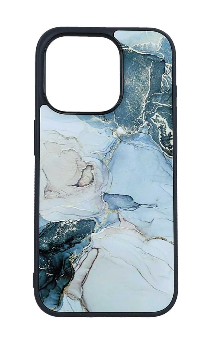 Kryt TopQ Marble iPhone 15 Pro Max pevný Smoky Color 105208