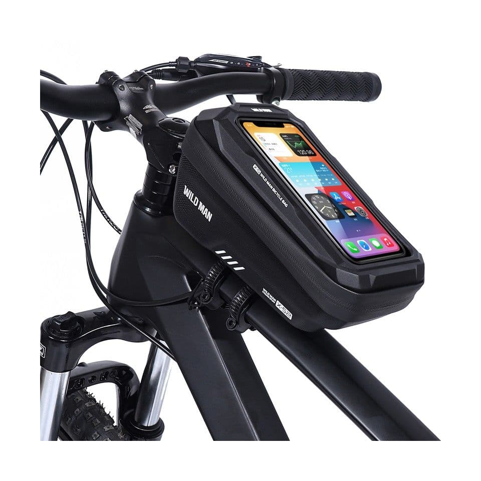 Pouzdro WildMan XS2 pro mobilní telefon na rám kola černé 1L 75258 - náhled 1