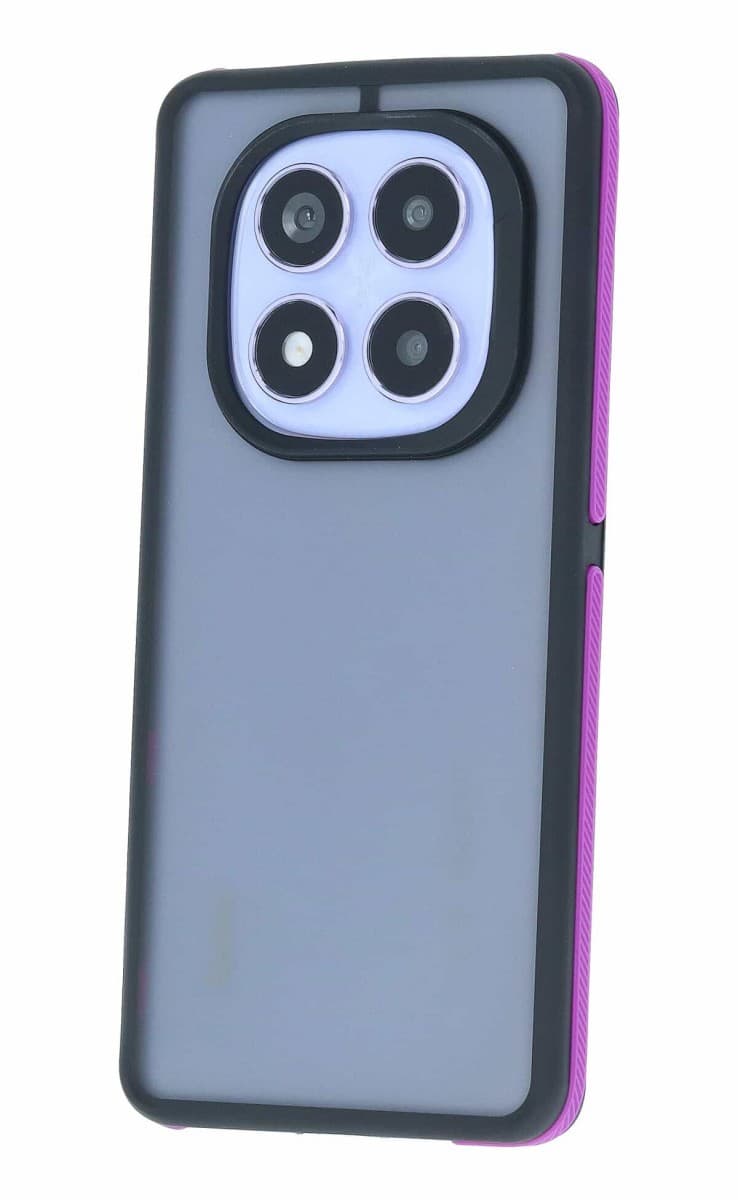 Kryt TopQ Xiaomi Redmi Note 14 Pro+ 5G tmavý s fialovým okrajem 135275