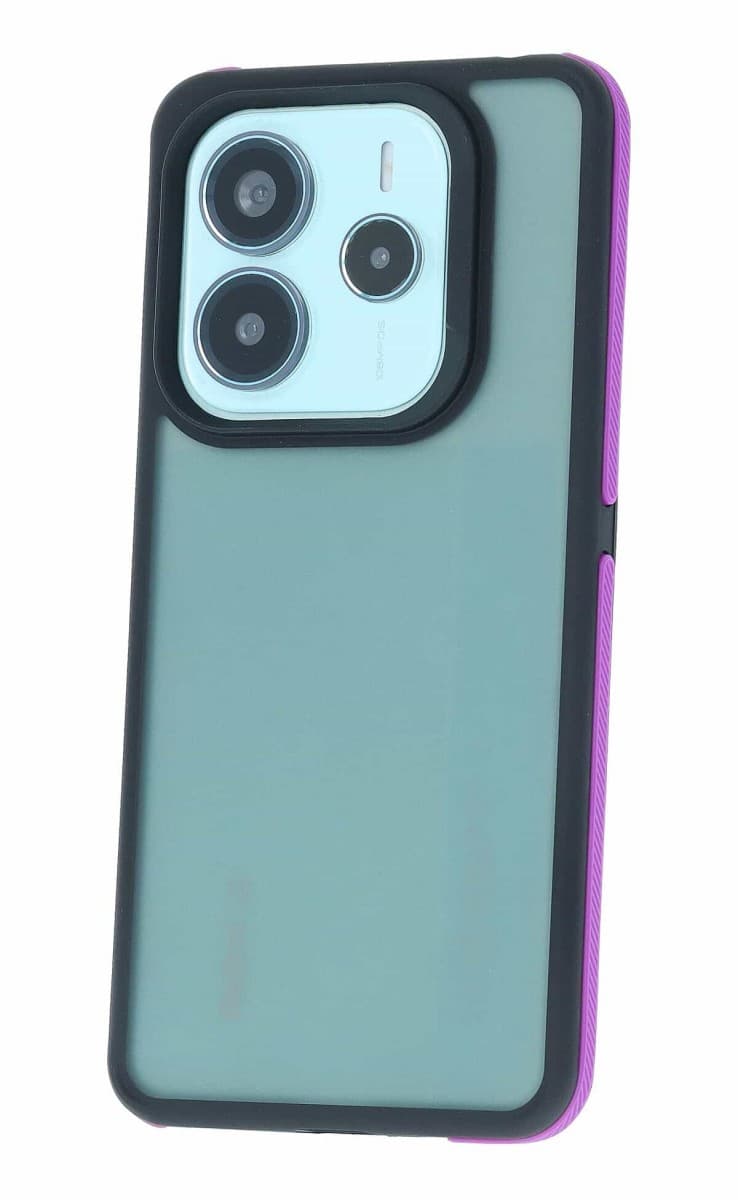Kryt TopQ Xiaomi Redmi Note 14 5G tmavý s fialovým okrajem 135277