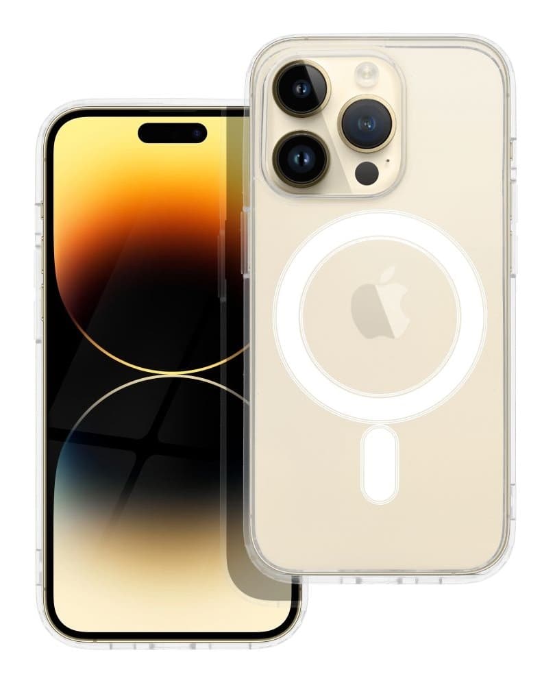Kryt TopQ Clear Magnetic iPhone 14 Pro pevný průhledný 105367