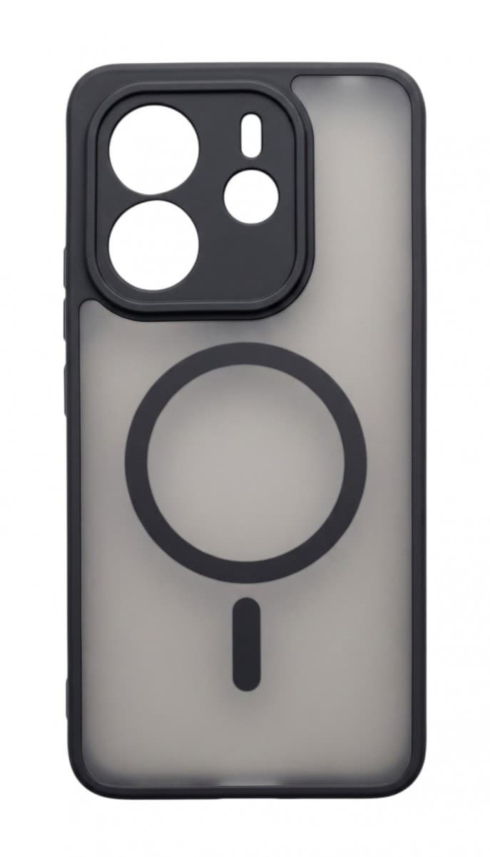 Kryt TopQ Full Matte Xiaomi Redmi Note 14 MagSafe průhledný černý 175471
