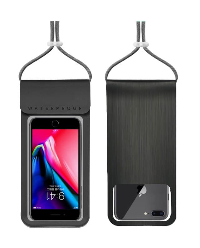 Univerzální vodotěsné pouzdro TopQ Metallic XL na mobil černé 95490 - náhled 1