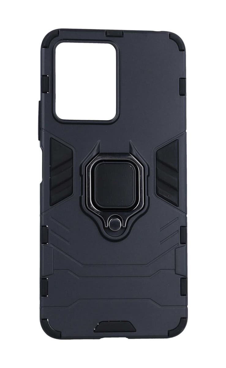 Kryt TopQ Xiaomi Redmi Note 12 odolný černý s prstenem 95511