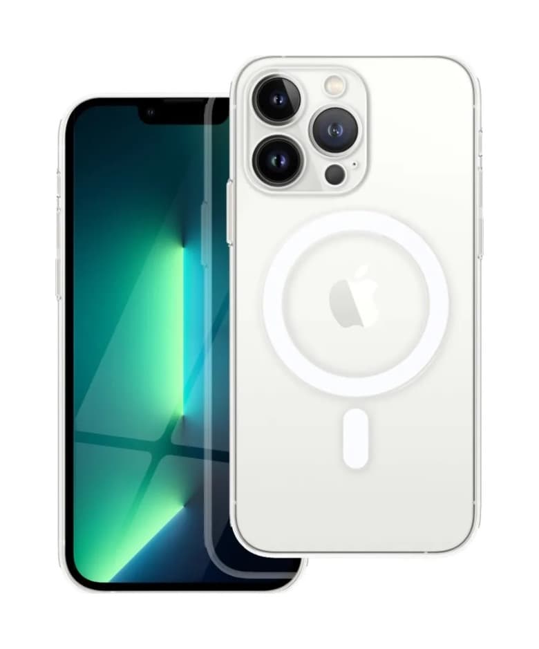 Kryt TopQ Clear Magnetic iPhone 13 Pro pevný průhledný 75557