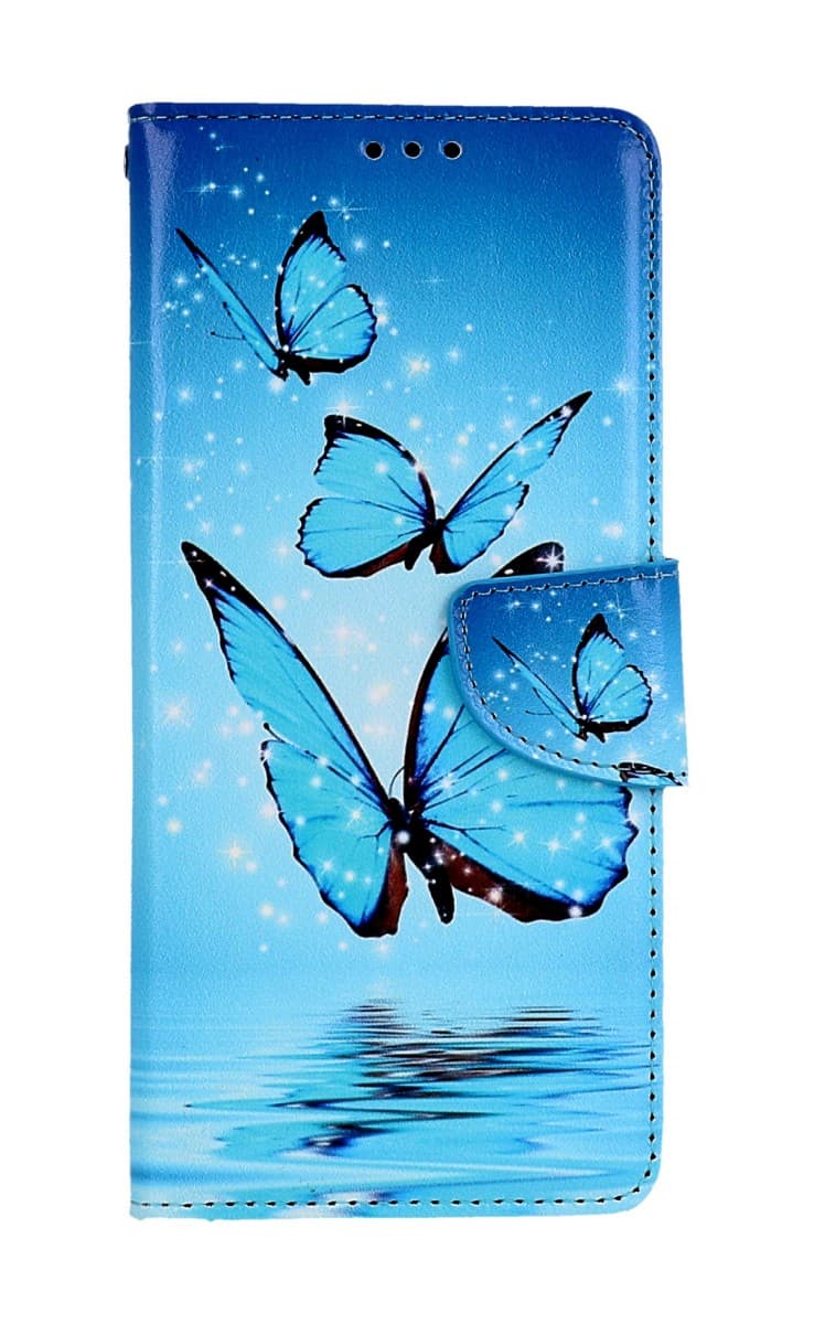 Pouzdro TopQ Xiaomi Redmi 12C knížkové Modří motýlci 95585 - náhled 1