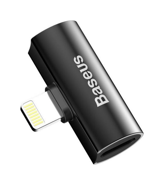 Adaptér Baseus L46 Lightning - 2× Lightning černý 75594 - náhled 1