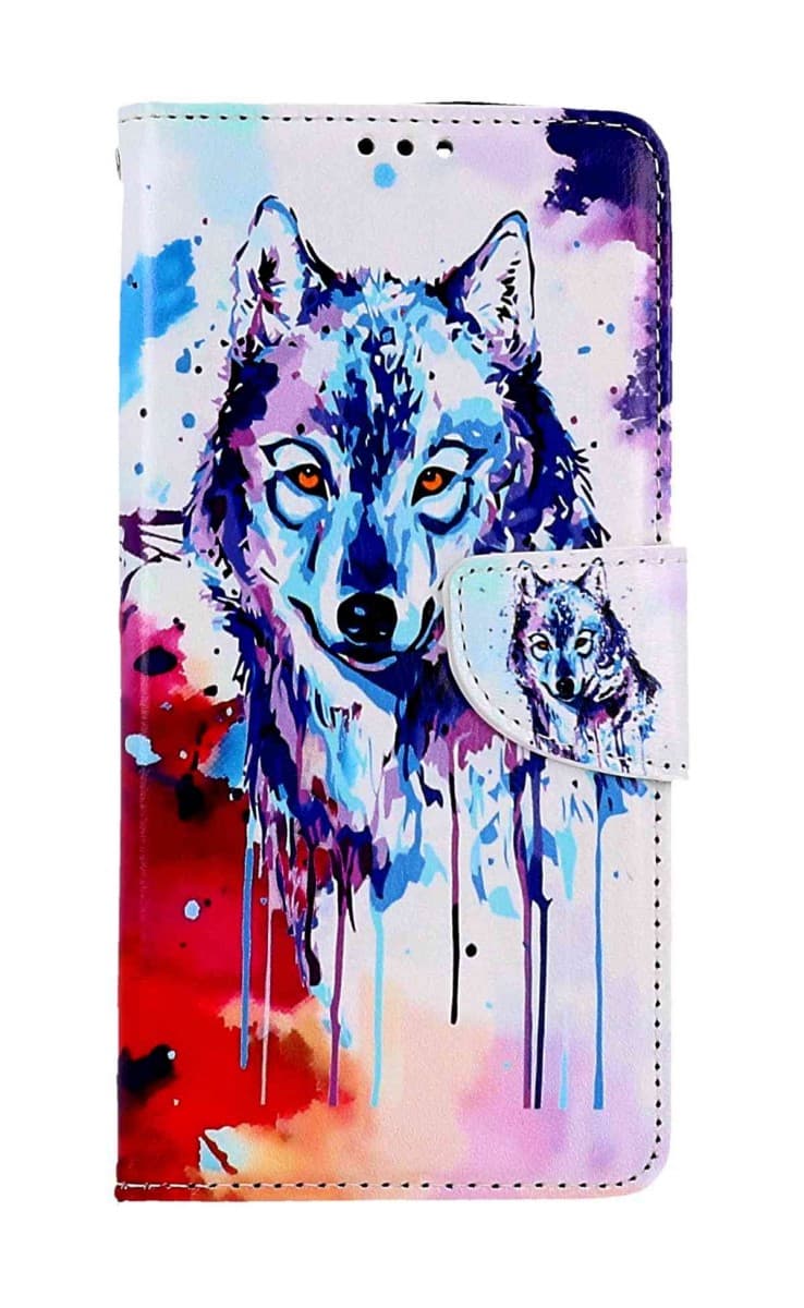 Pouzdro TopQ Xiaomi Redmi Note 12 knížkové Kresba vlka 95635 - náhled 1