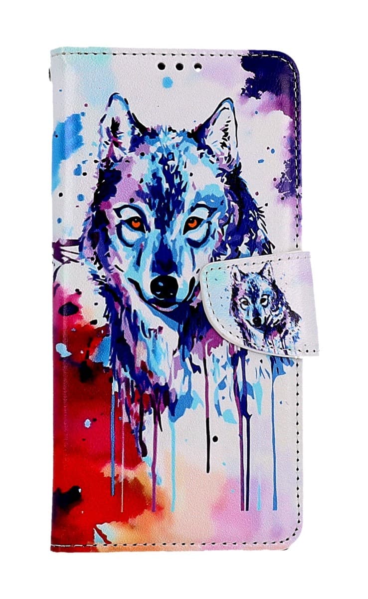 Pouzdro TopQ Xiaomi Redmi Note 12 5G knížkové Kresba vlka 95661 - náhled 1