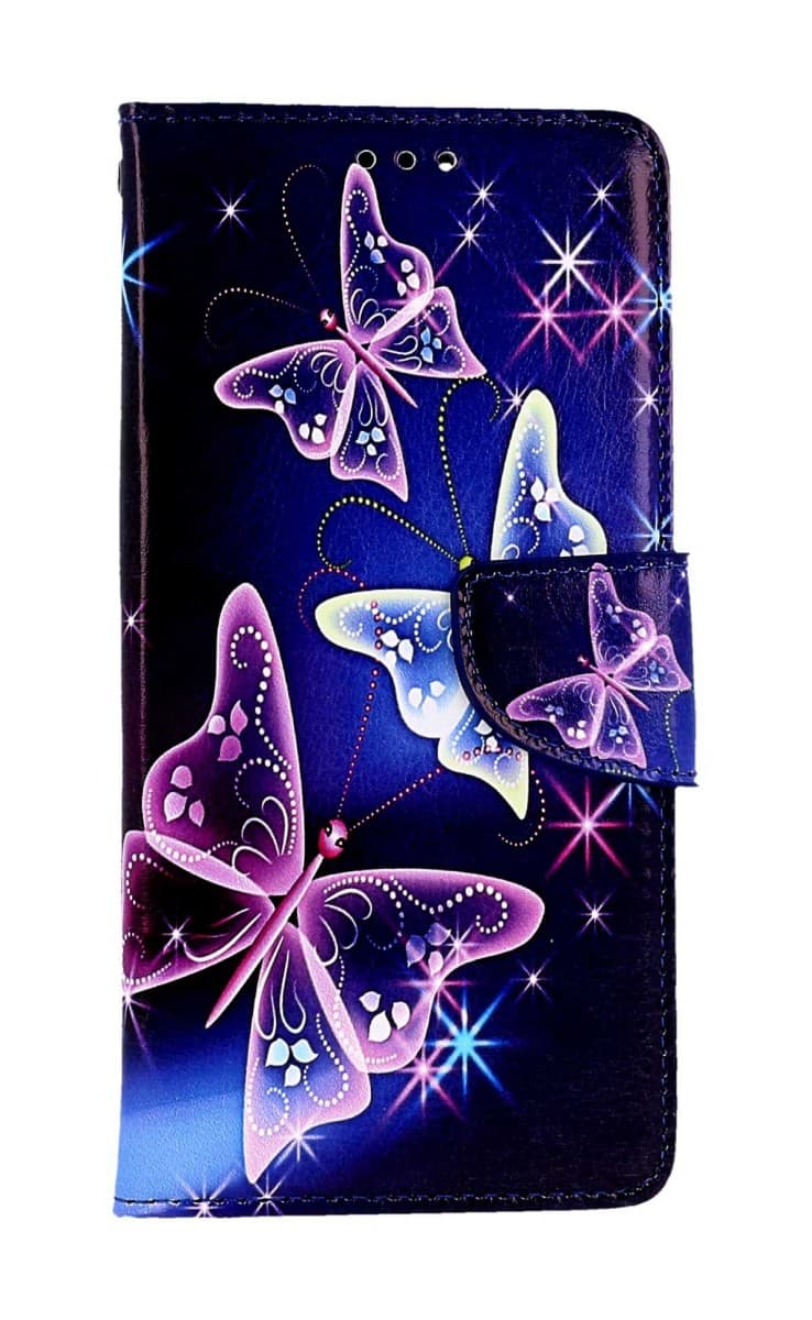 Pouzdro TopQ Xiaomi Redmi Note 12 Pro+ 5G knížkové Modré s motýlky 95710 - náhled 1