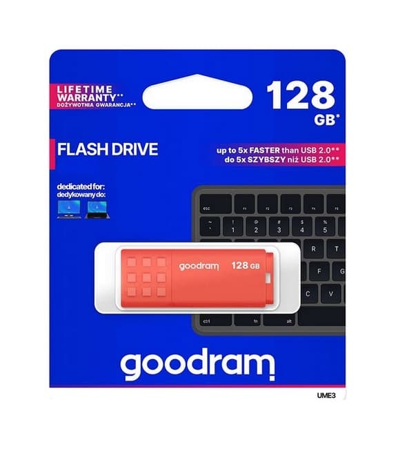 Flash disk GOODRAM UME3 128GB USB 3.0 oranžový 65834