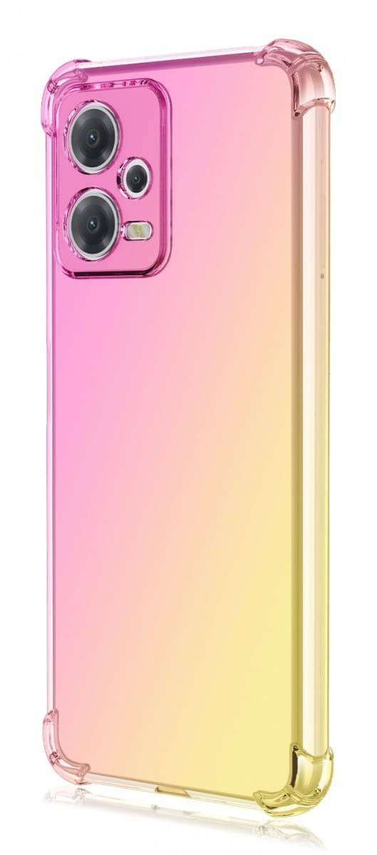 Kryt TopQ Xiaomi Poco X5 Pro 5G Shock duhový růžovo-žlutý 95975