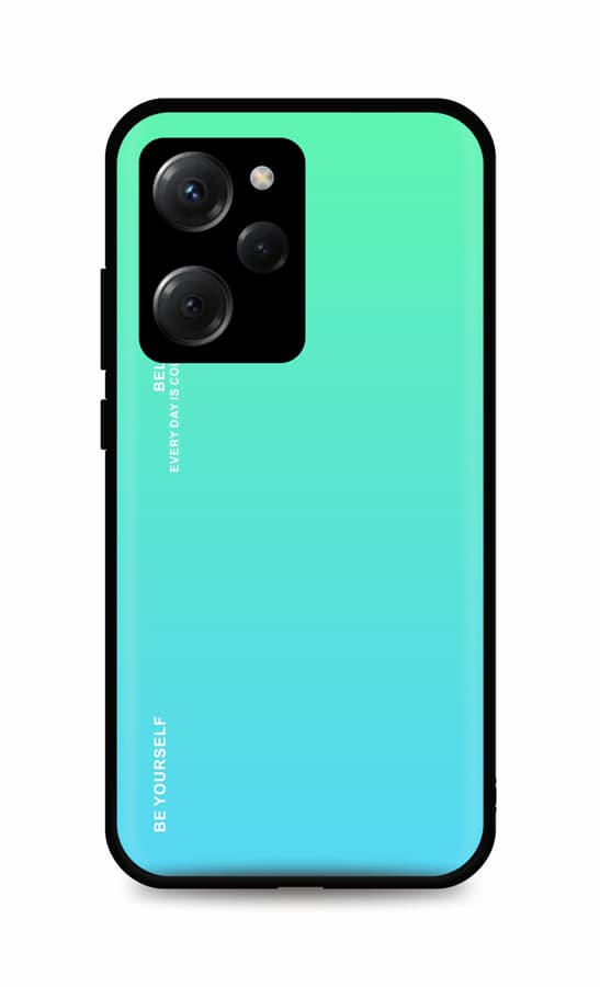 Kryt TopQ LUXURY Xiaomi Poco X5 Pro 5G pevný duhový zelený 95980