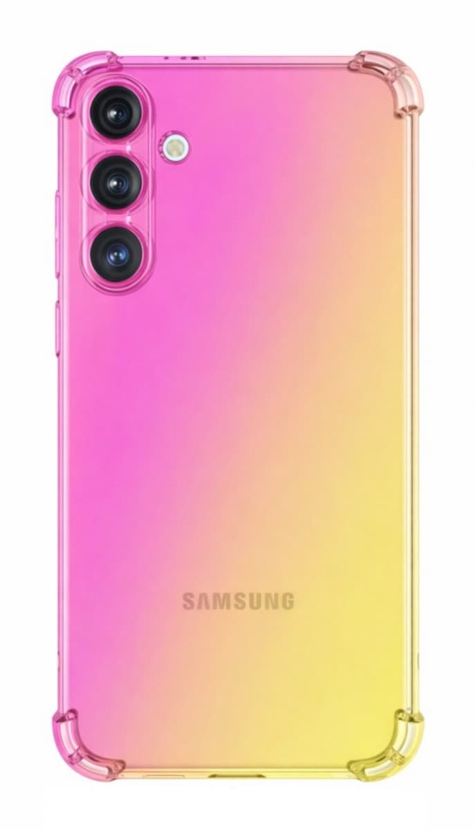 Kryt TopQ Samsung A37 5G Shock duhový růžovo-žlutý 176014
