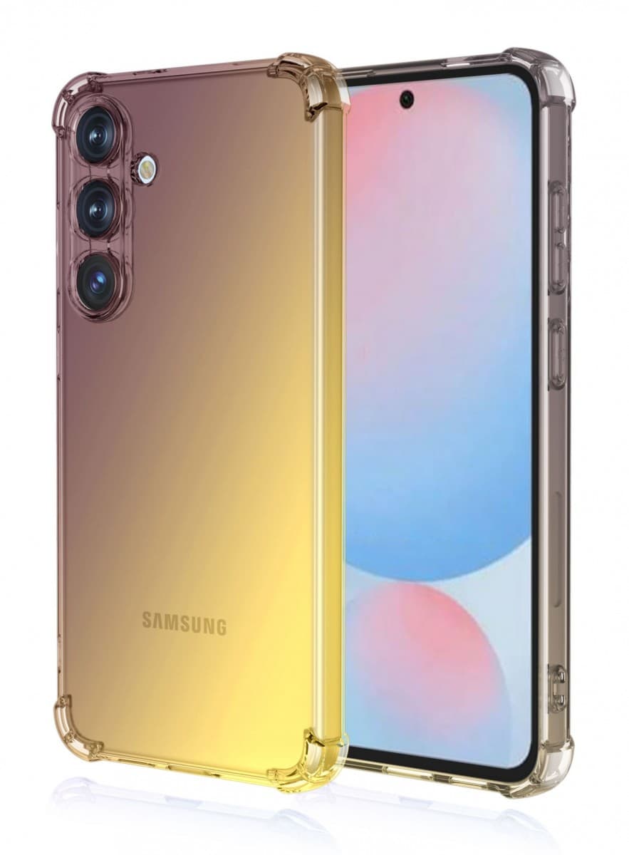 Kryt TopQ Samsung A37 5G Shock duhový purpurovo-žlutý 176016