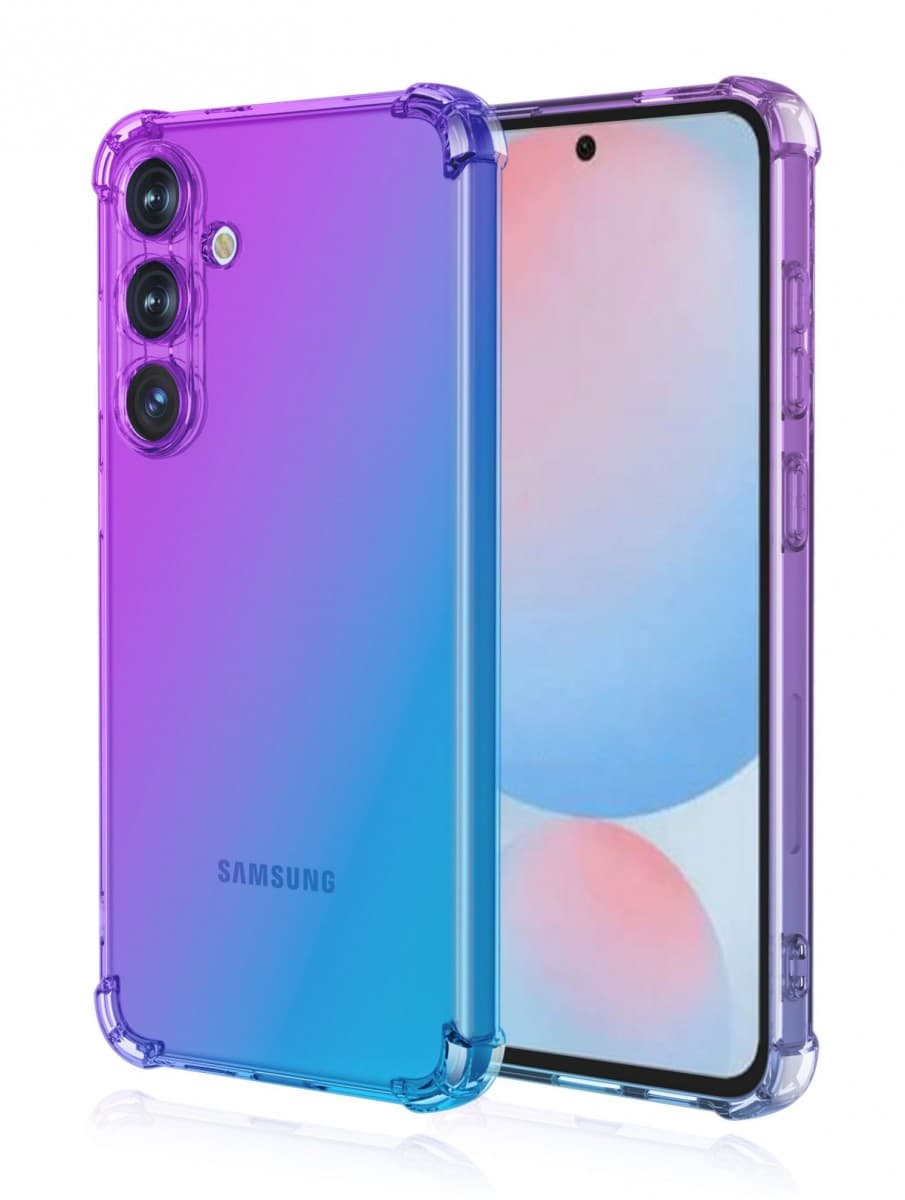 Kryt TopQ Samsung A37 5G Shock duhový fialovo-modrý 176023