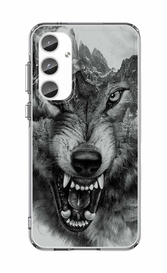 Kryt TopQ Image Samsung A37 5G Image pevný Černobílý vlk 176055
