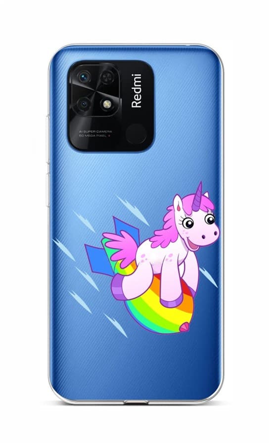 Kryt TopQ Xiaomi Redmi 10C Flying Unicorn 76098