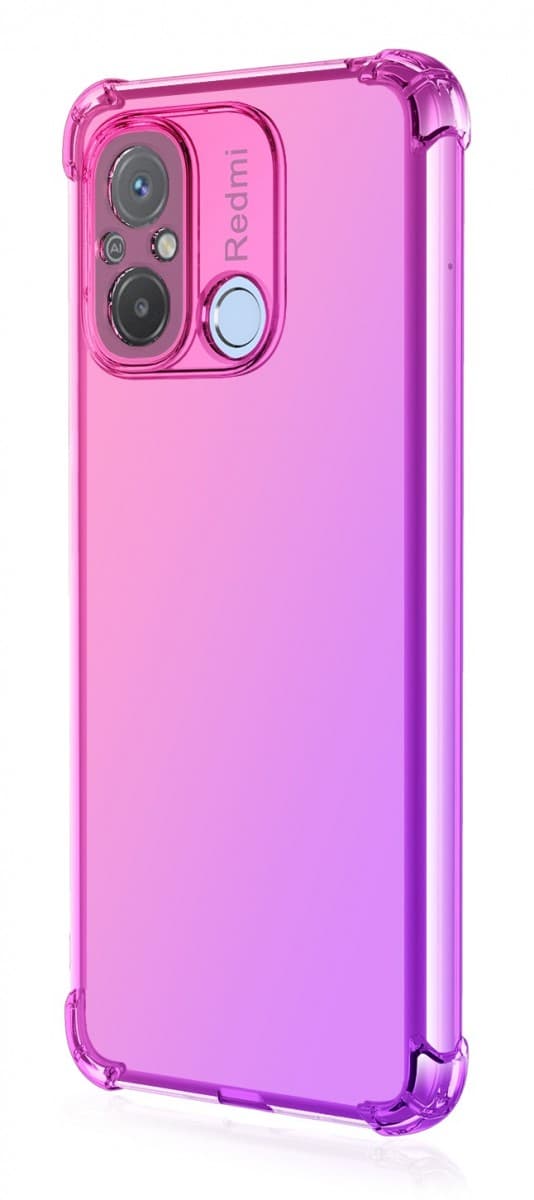 Kryt TopQ Xiaomi Redmi 12C Shock duhový růžovo-fialový 96103