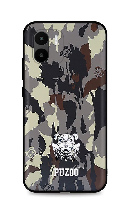 Kryt TopQ Xiaomi Redmi A1 3D Maskáčové s buldokem 86104