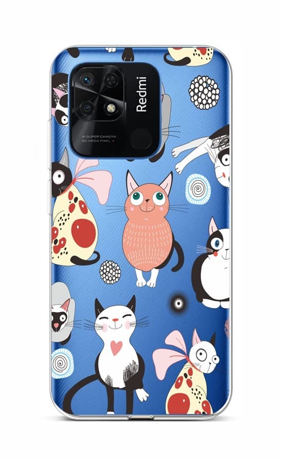 Kryt TopQ Xiaomi Redmi 10C Cats 2 76108