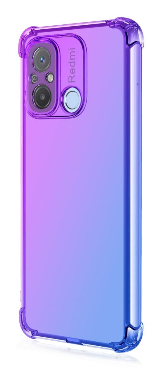 Kryt TopQ Xiaomi Redmi 12C Shock duhový fialovo-modrý 96110