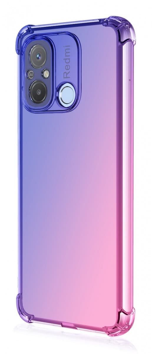 Kryt TopQ Xiaomi Redmi 12C Shock duhový modro-růžový 96121