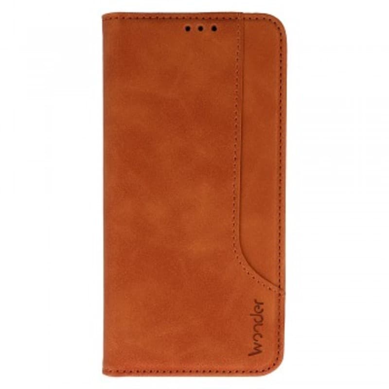 Knížkové pouzdro Wonder Prime pro Xiaomi Redmi Note 13 Pro 4G brown