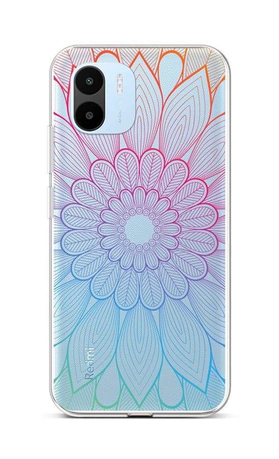 Kryt TopQ Xiaomi Redmi A1 Rainbow Mandala 86158
