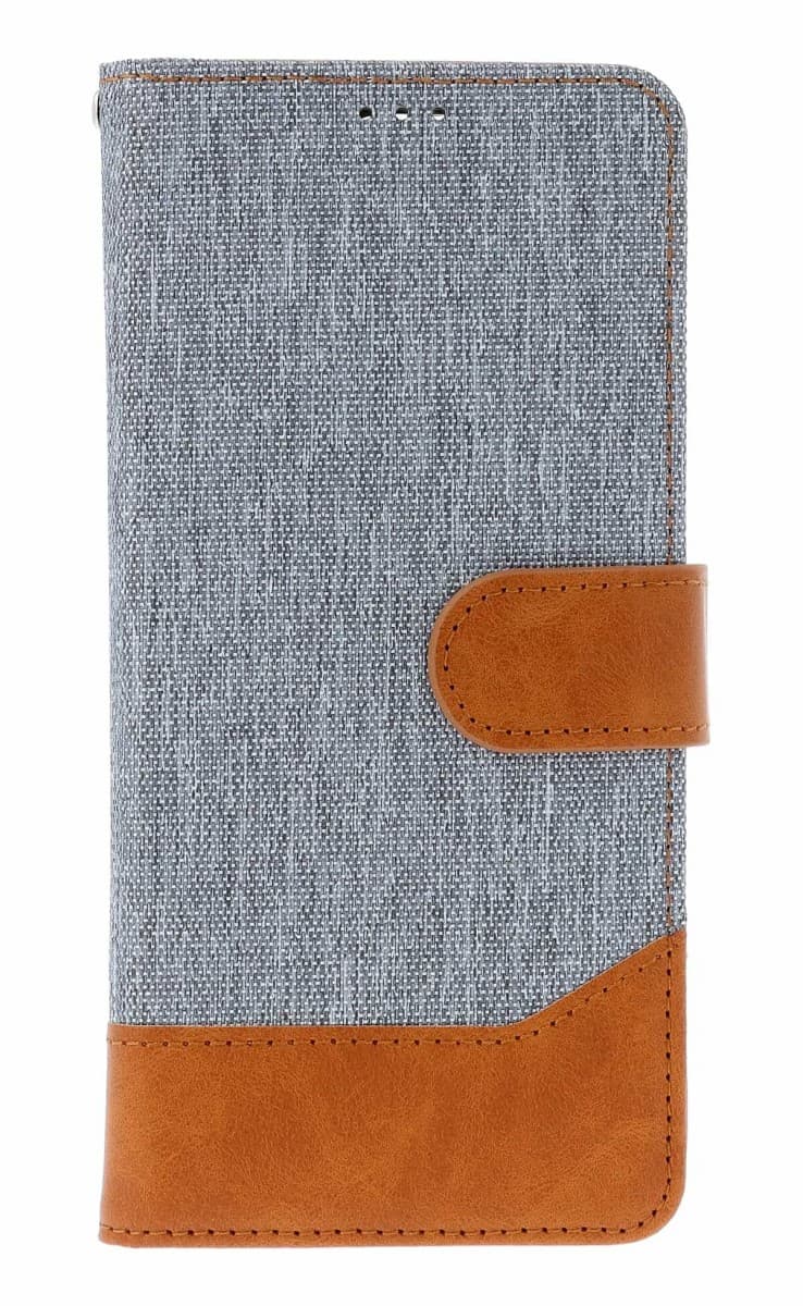 Pouzdro TopQ Jeans Xiaomi Redmi Note 14 5G knížkové šedé 136185 - náhled 1