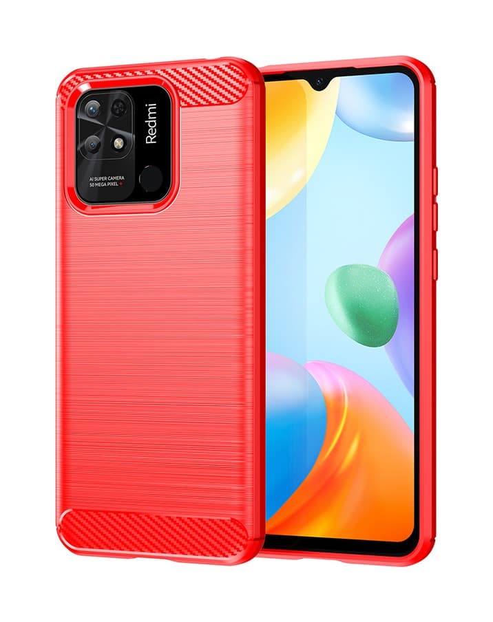 Kryt TopQ Xiaomi Redmi 10C červený 76190