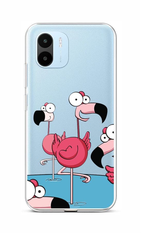 Kryt TopQ Xiaomi Redmi A1 Cartoon Flamingos 86191