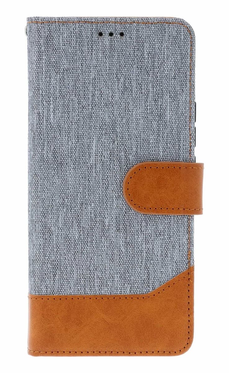 Pouzdro TopQ Jeans Xiaomi Redmi Note 14 Pro+ 5G knížkové šedé 136195 - náhled 1