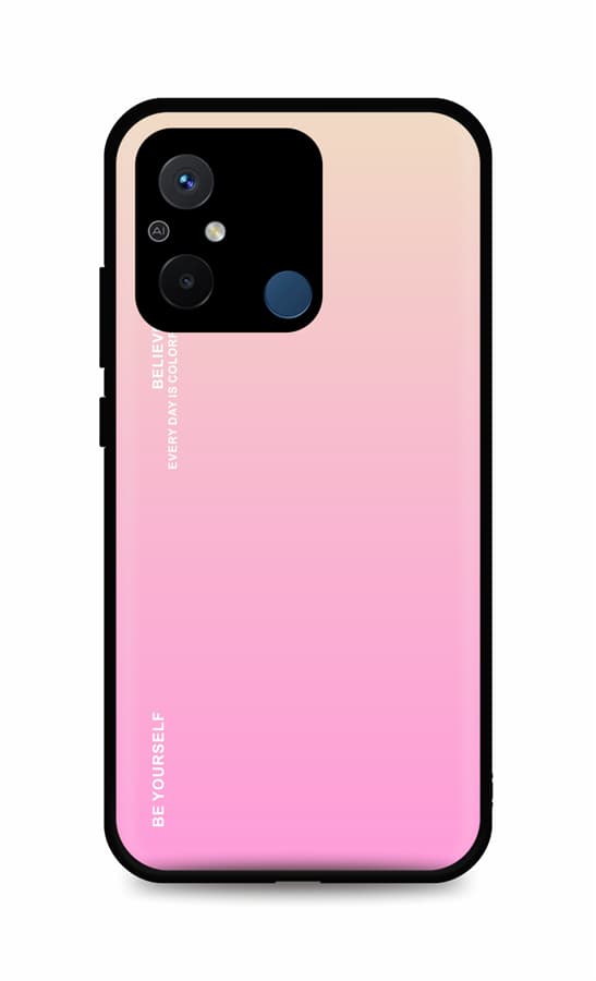 Kryt TopQ LUXURY Xiaomi Redmi 12C pevný duhový meruňkový 96201
