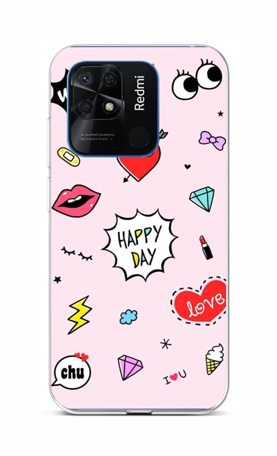 Kryt TopQ Xiaomi Redmi 10C Happy Day 76228