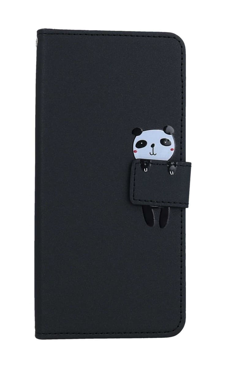 Pouzdro TopQ Xiaomi Redmi 12C knížkové černé s pandou 96242 - náhled 1