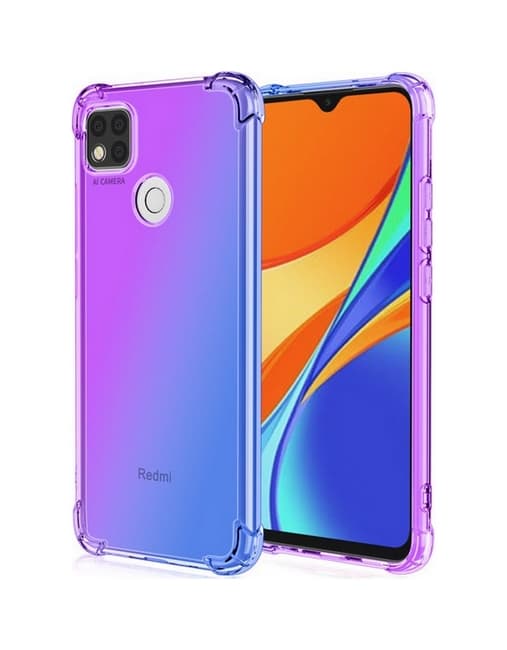 Kryt TopQ Xiaomi Redmi 10A Shock duhový fialovo-modrý 86285