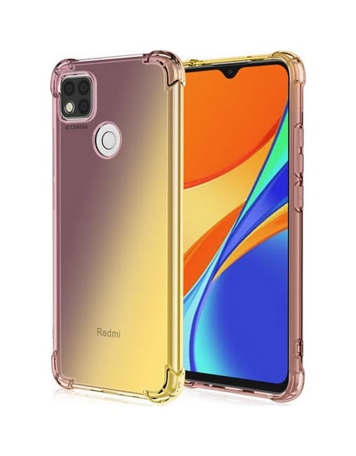 Kryt TopQ Xiaomi Redmi 10A Shock duhový purpurovo-žlutý 86286