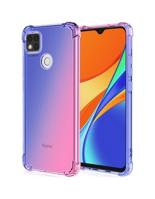 Kryt TopQ Xiaomi Redmi 10A Shock duhový modro-růžový 86287