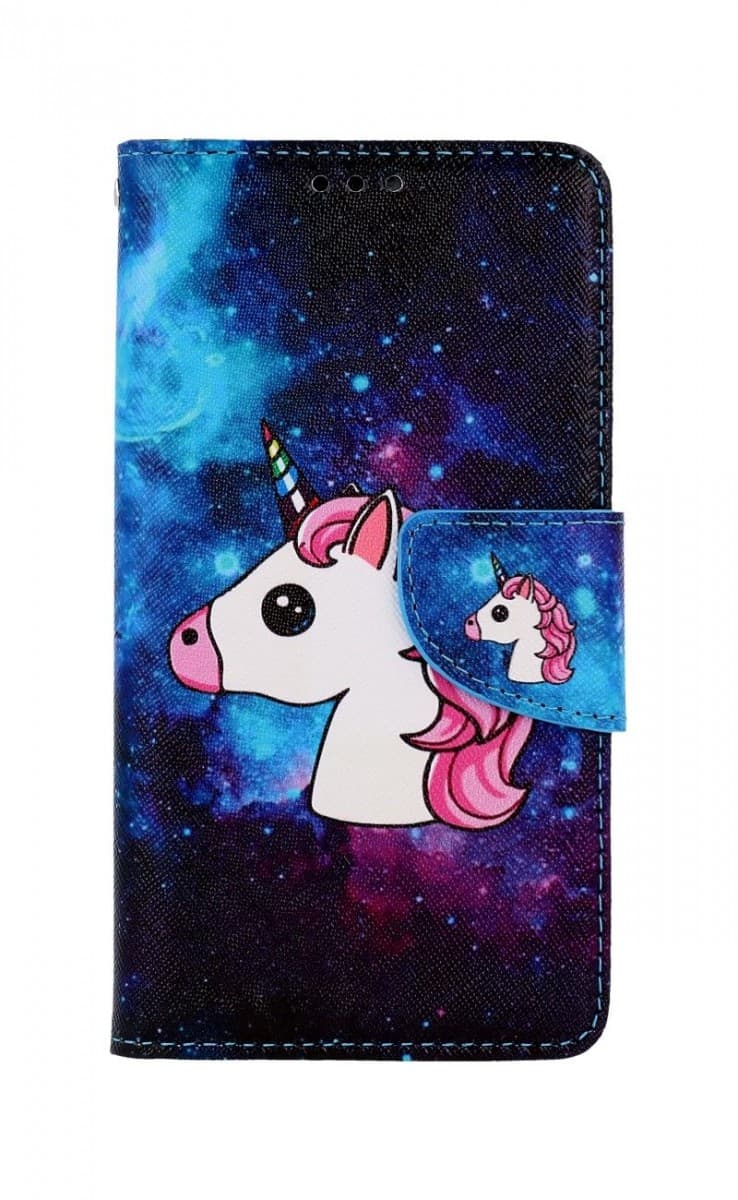 Pouzdro TopQ iPhone 13 knížkové Space Unicorn 66356 - náhled 1
