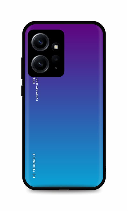 Kryt TopQ LUXURY Xiaomi Redmi Note 12 pevný duhový purpurový 96390