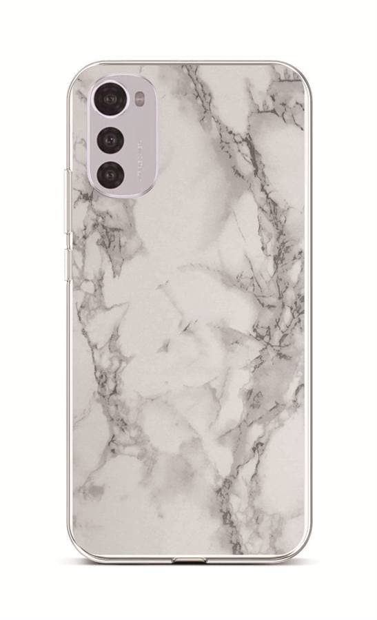 Kryt TopQ STYLE Motorola Moto E32s Mramor bílý 106392